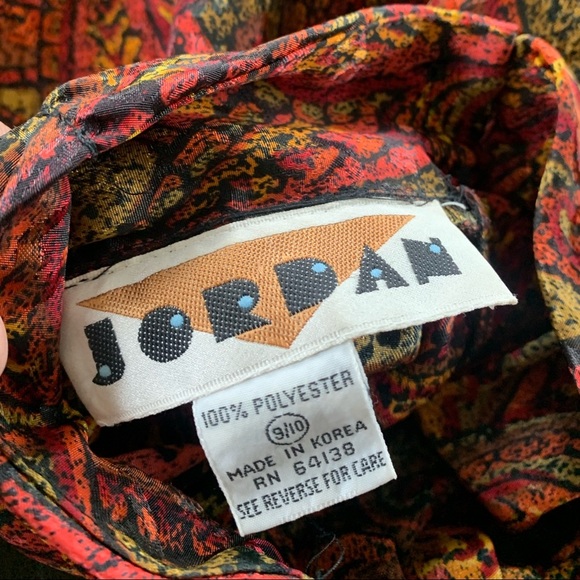 Jordan vintage cottagecore blouse‎ with bohemian print - Picture 8 of 12